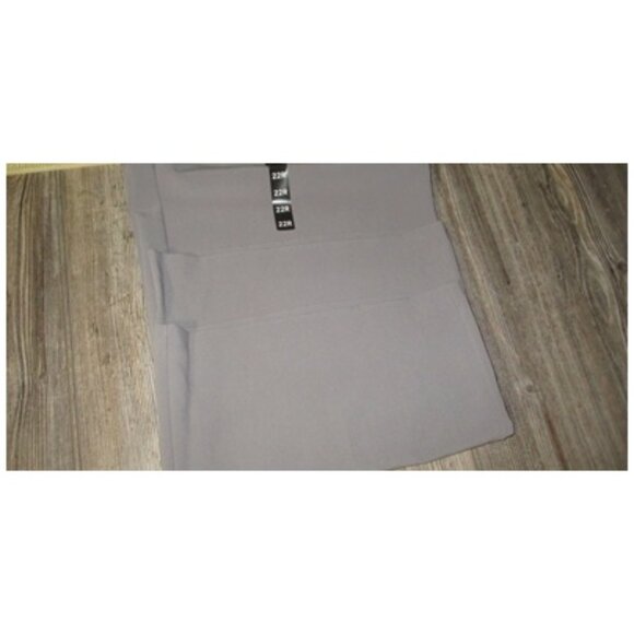 New Torrid Structured Wide Leg Pants Stretch Waist Trouser Pockets Grey Size 22R - Picture 11 of 11
